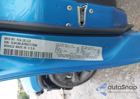 2021 Jeep Cherokee Altitude 4X4 из США, поврежденный, VIN 1C4PJMLB7MD117394